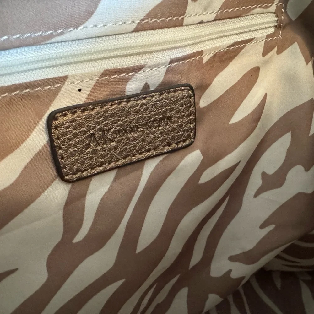 AK Anne Klein Zebra Print Tote Bag